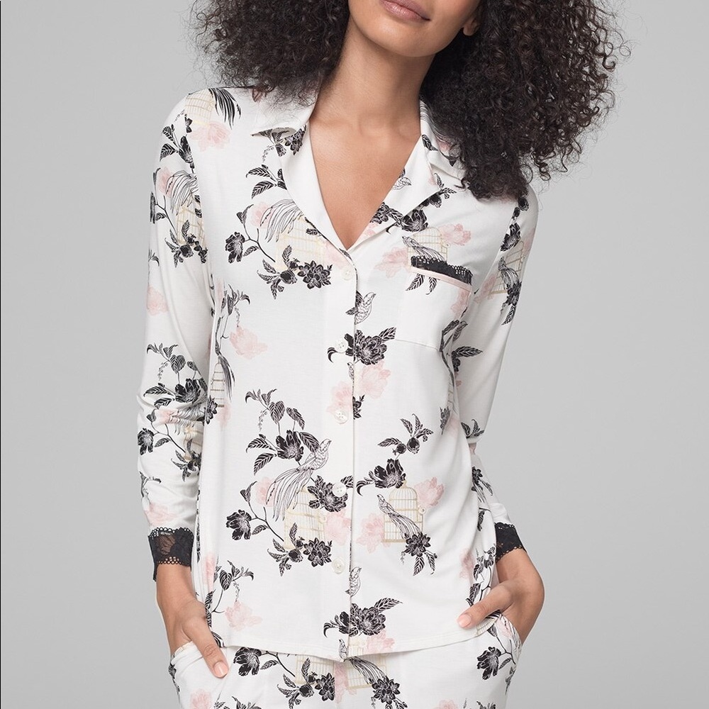 New Soma Signature Lace Pajama Top